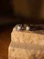 Ether Opal stud surgical steel earring