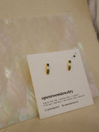 Sapphire Opal Stud Earrings