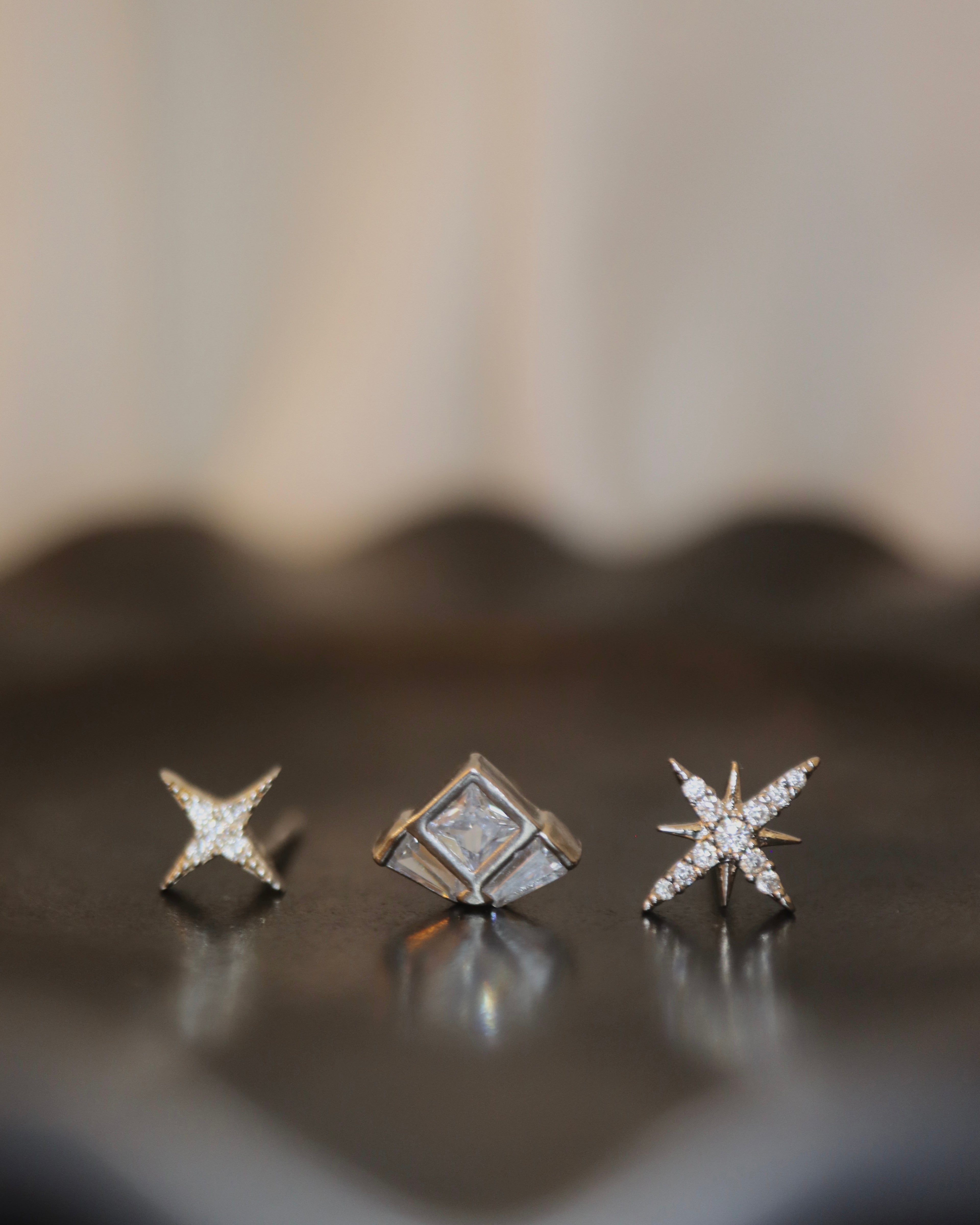 Glitz CZ s925 piercing (1pc)
