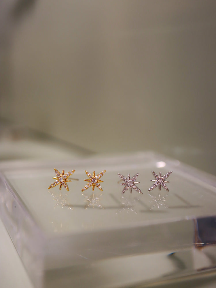 Starburst ✨ 925 silver stud earrings