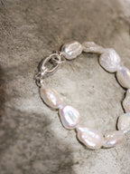 Fresh water pearl 925 silver bracelet