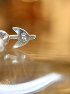 Floral 925 silver piercing earring
