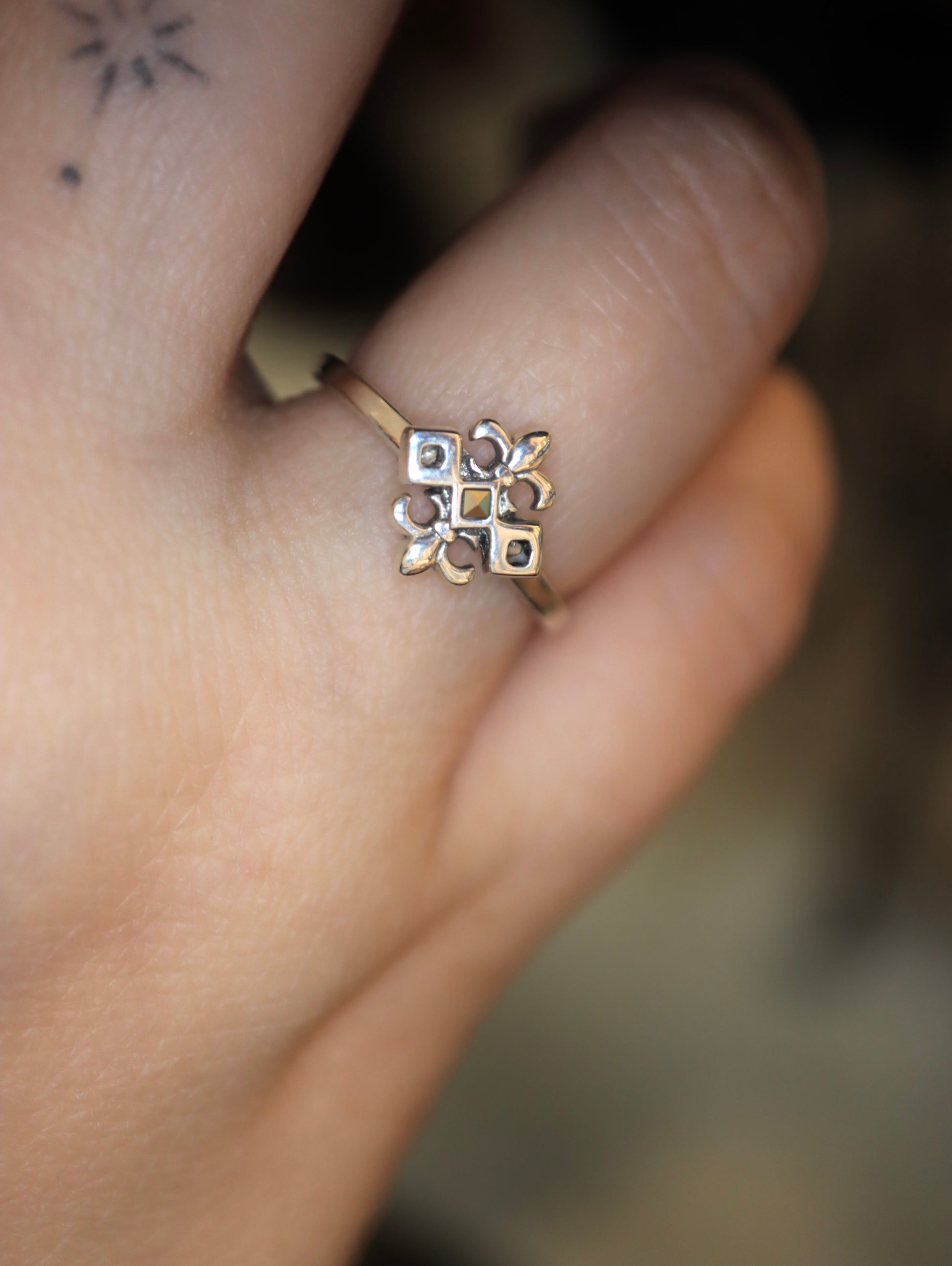 Geometric 925 Silver Ring