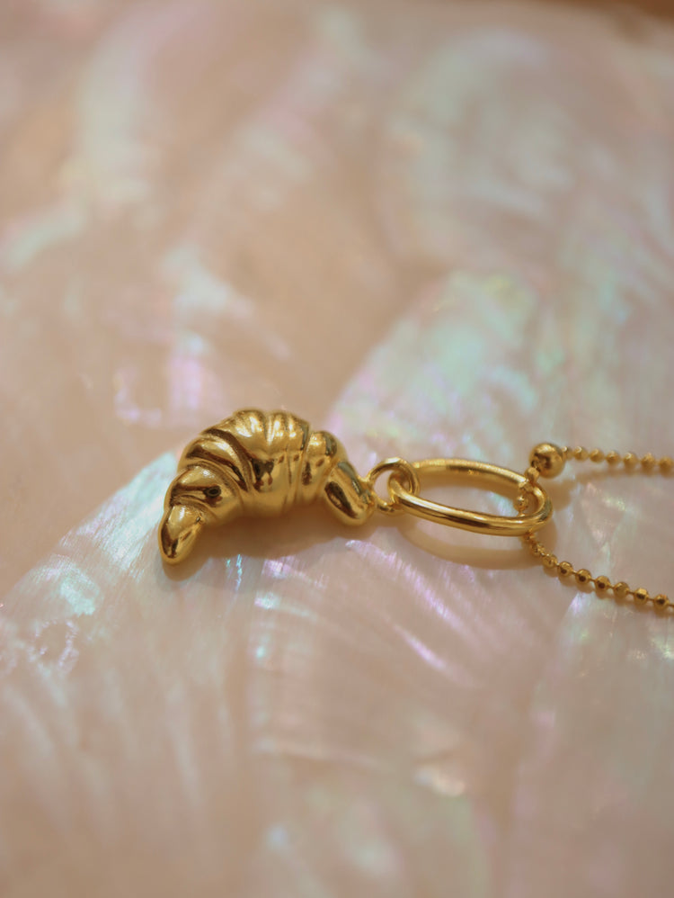 🥐 croissant 925 silver necklace