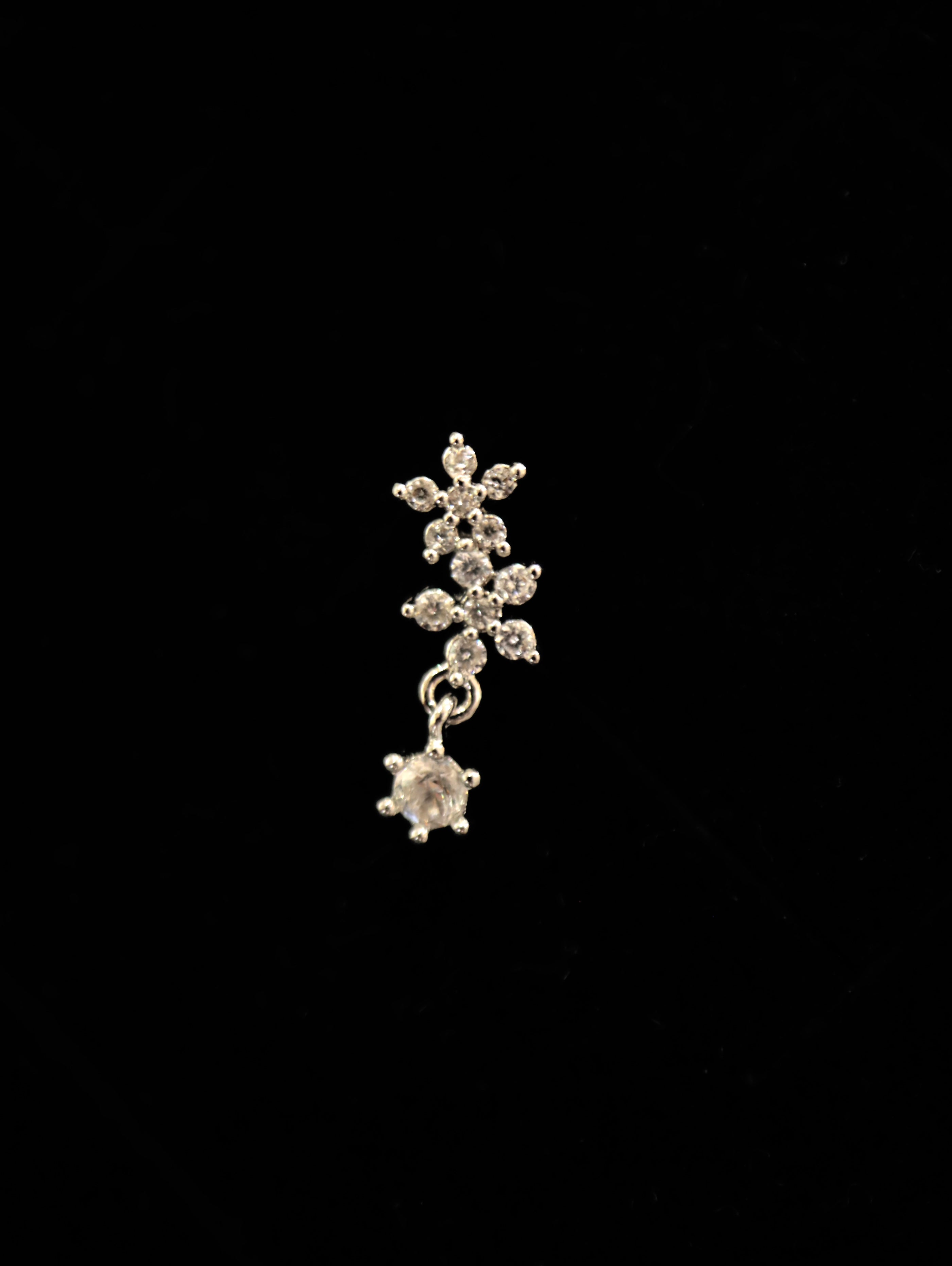Lyra Stud Cz Piercing Earring (1pc)
