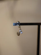 C-Ring Illusion Stud Surgical Steel Piercing (1pc)