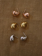 Waterdrop brass earrings