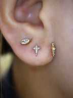 Stella Cross Stud Surgical Steel Piercing (1pc)