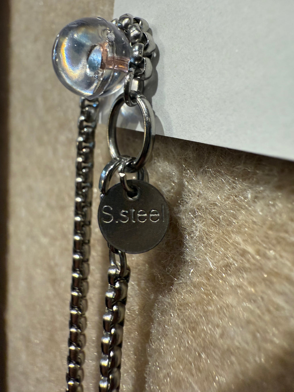 Stainless steel waterproof 53CM necklace