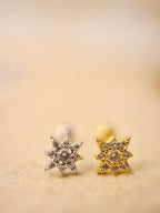 Astral Sparkle 925 Silver Piercing Stud Earring (1pc)
