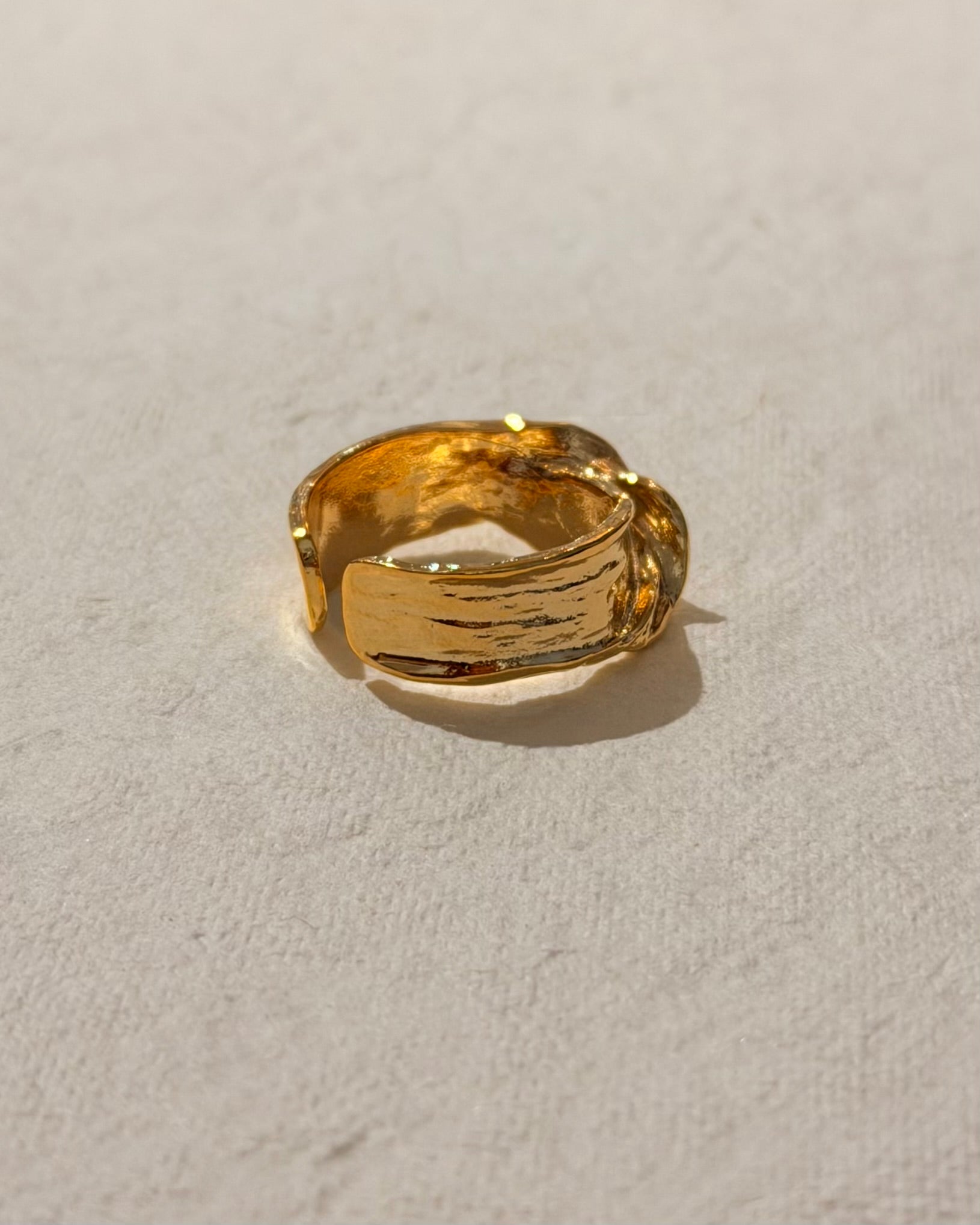 Melted Knot Brass Ring