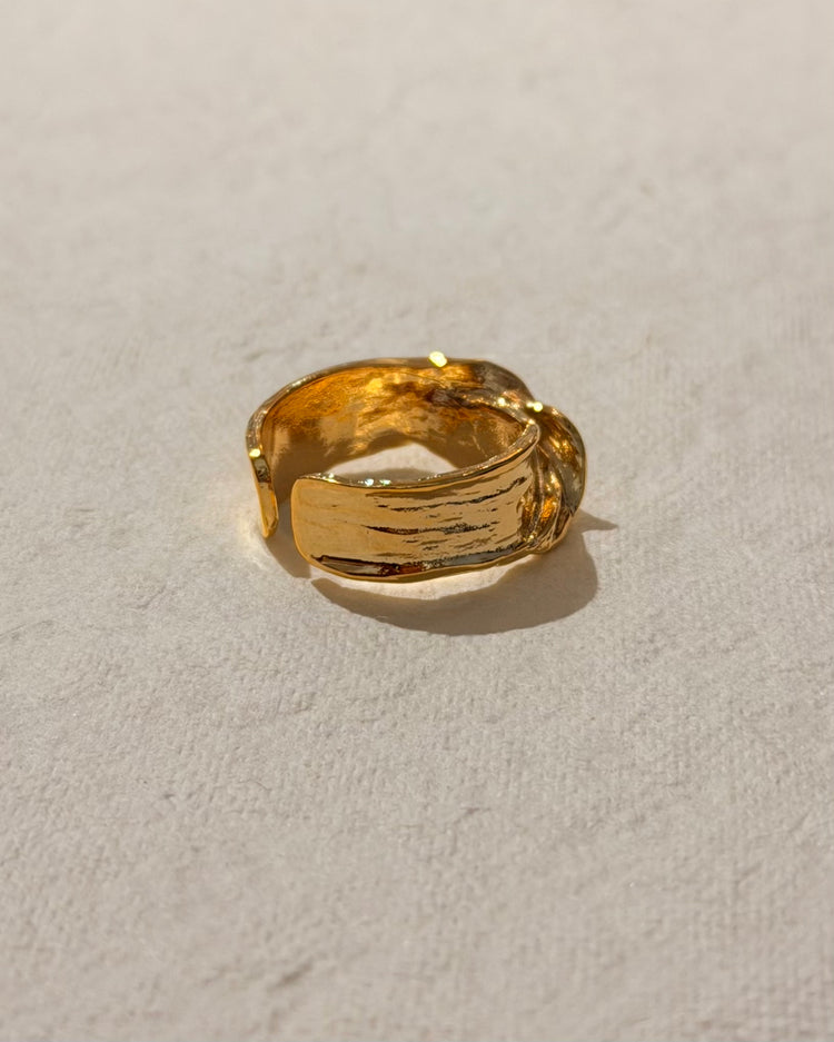 Melted Knot Brass Ring