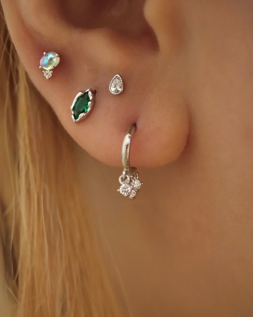 Rim Marquise Stud Surgical Steel Piercing (1pc)