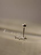 Rising sun 925 silver earrings piercing (1pc)