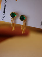 Verde Chain Loop Earrings