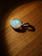 Natural Ethiopian Welo Opal Pendant in 925 Sterling Silver
