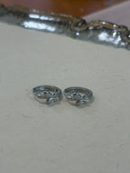 Ethereal Butterfly Stainless Steel Hinged Hoop Earrings