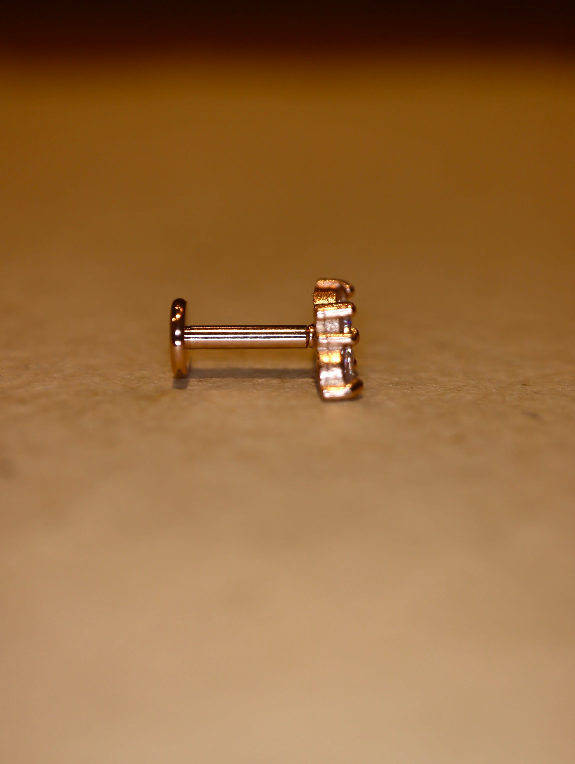 Push-pin stud pvd coating flat back (rose gold)