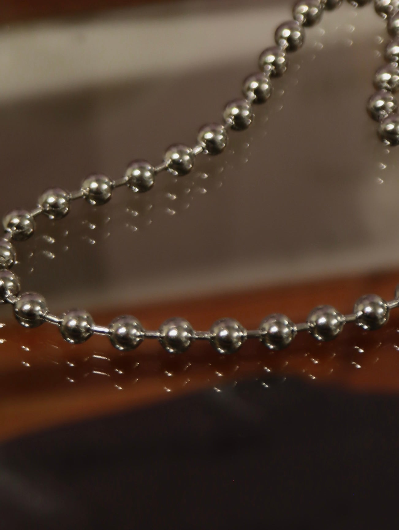 Heart Bead stainless steel necklace