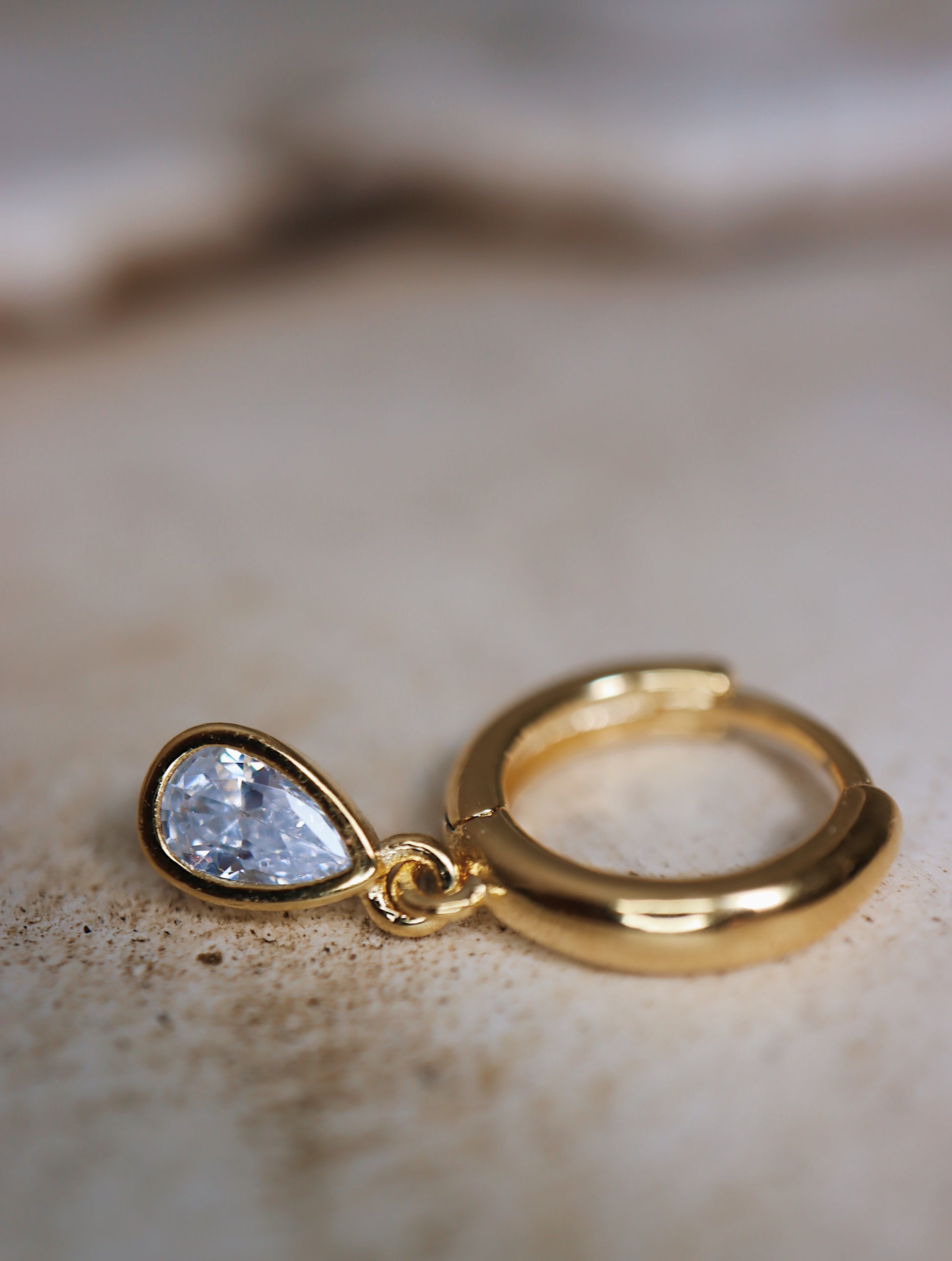 Drop teardrop cz S925 earrings