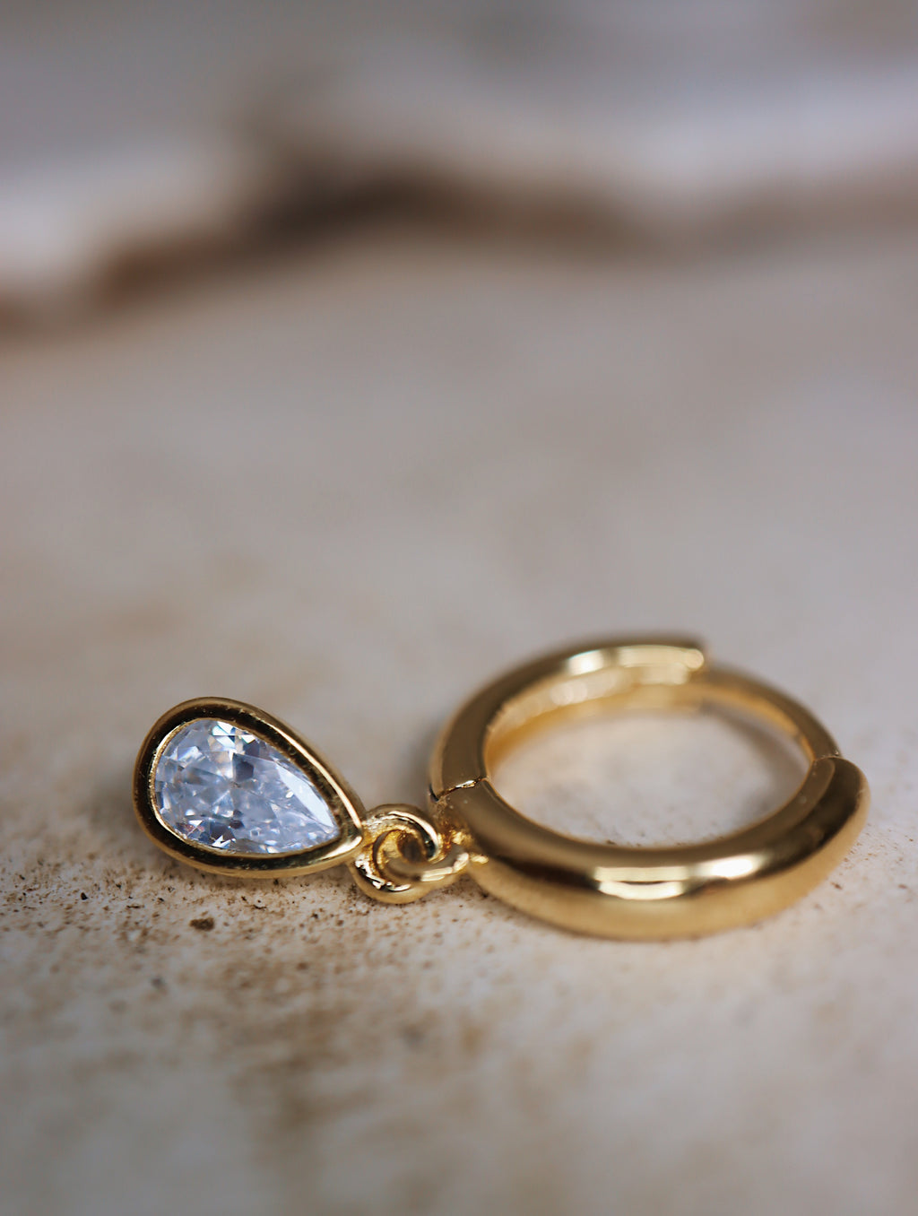 Drop teardrop cz S925 earrings