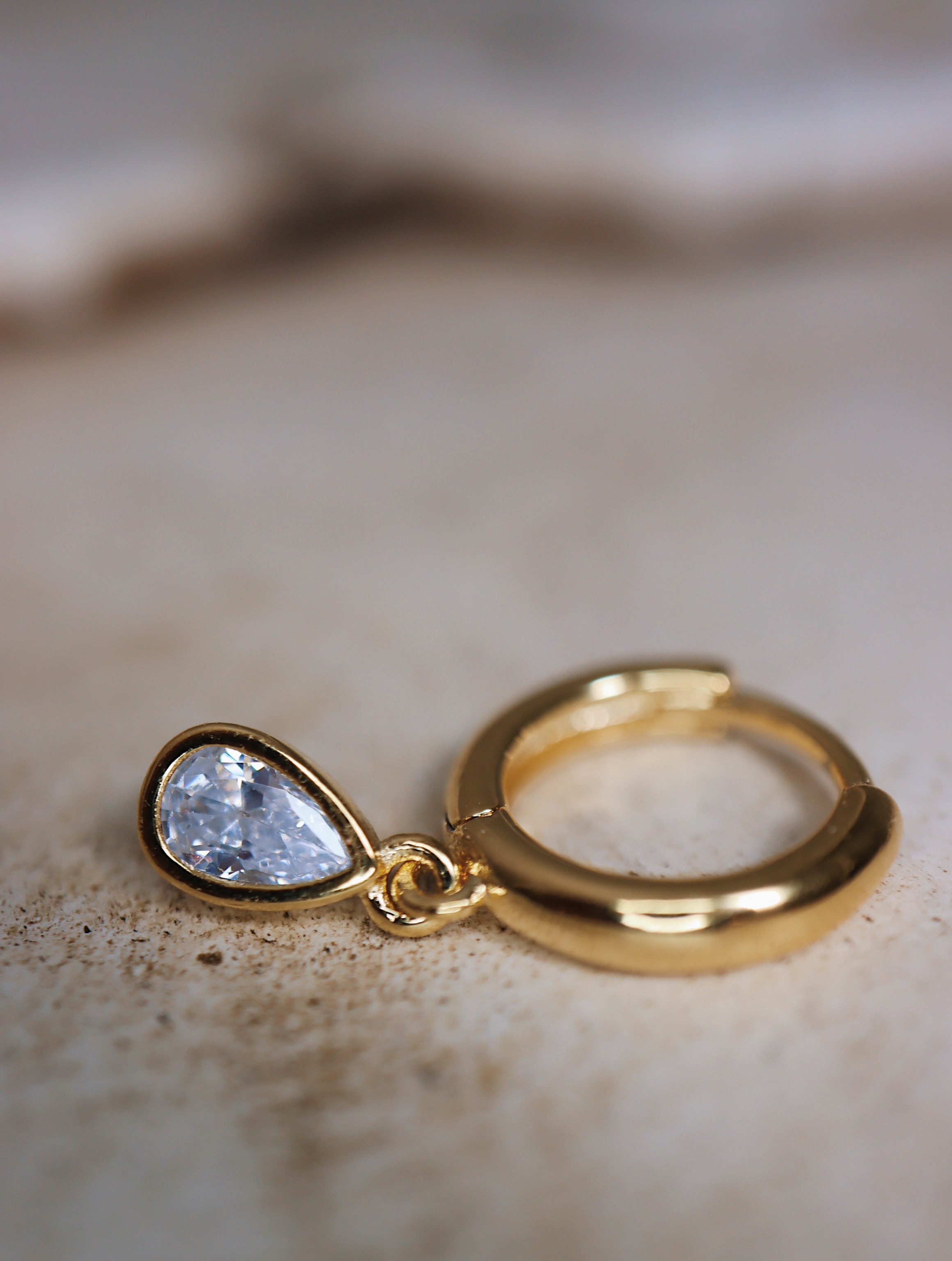 Drop teardrop cz S925 earrings