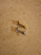 Butterfly shape stud surgical steel piercing (1pc)