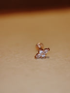 Push-pin stud pvd coating flat back (rose gold)