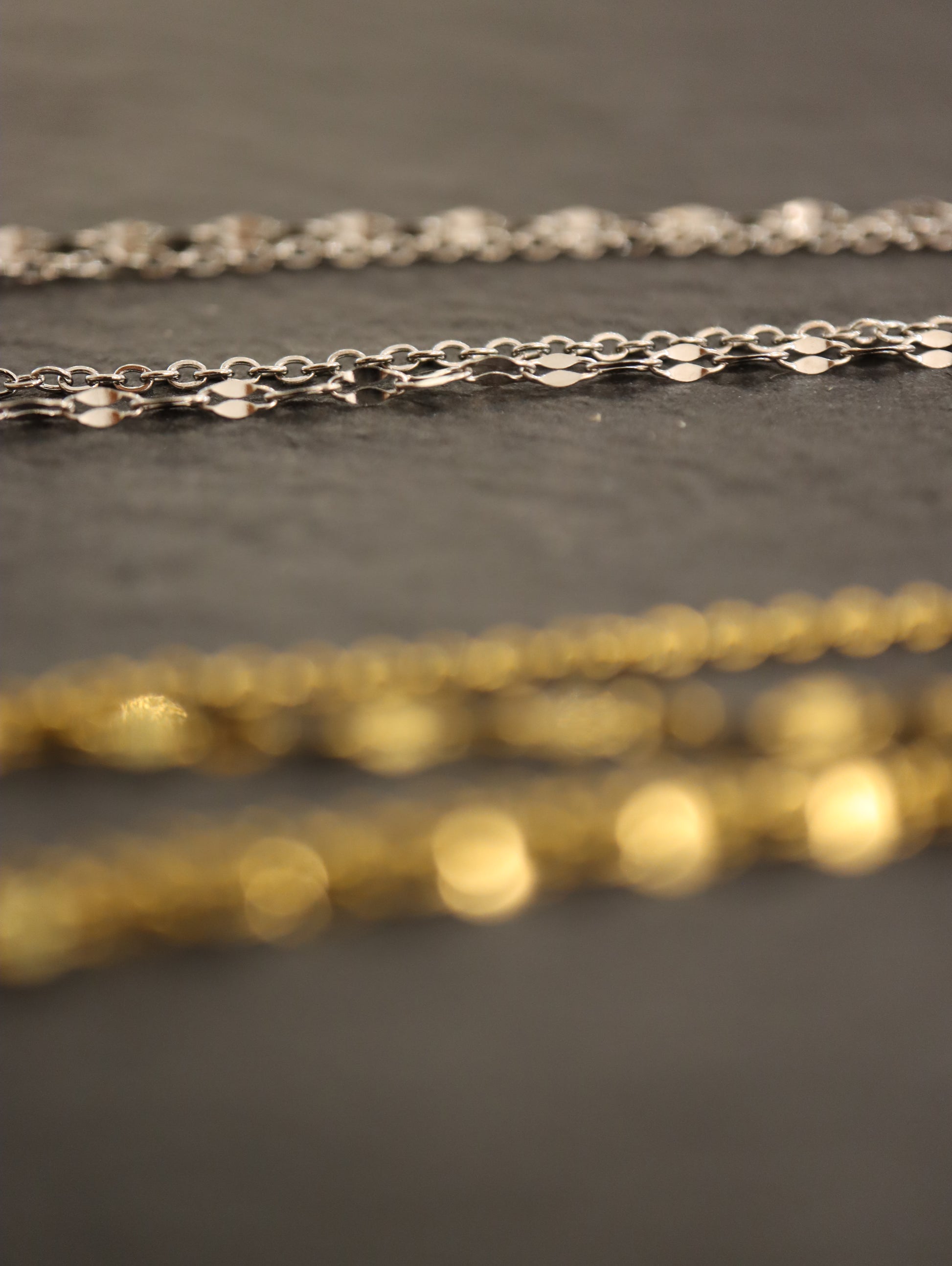 Double chain stainless steel bracelets