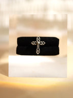 Baroque Cross Stud Surgical Steel Piercing Earring (1pc)