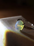 Celestial Halo Ethiopian Opal Ring Silver 925
