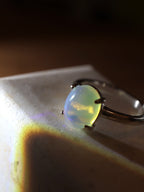 Celestial Halo Ethiopian Opal Ring Silver 925