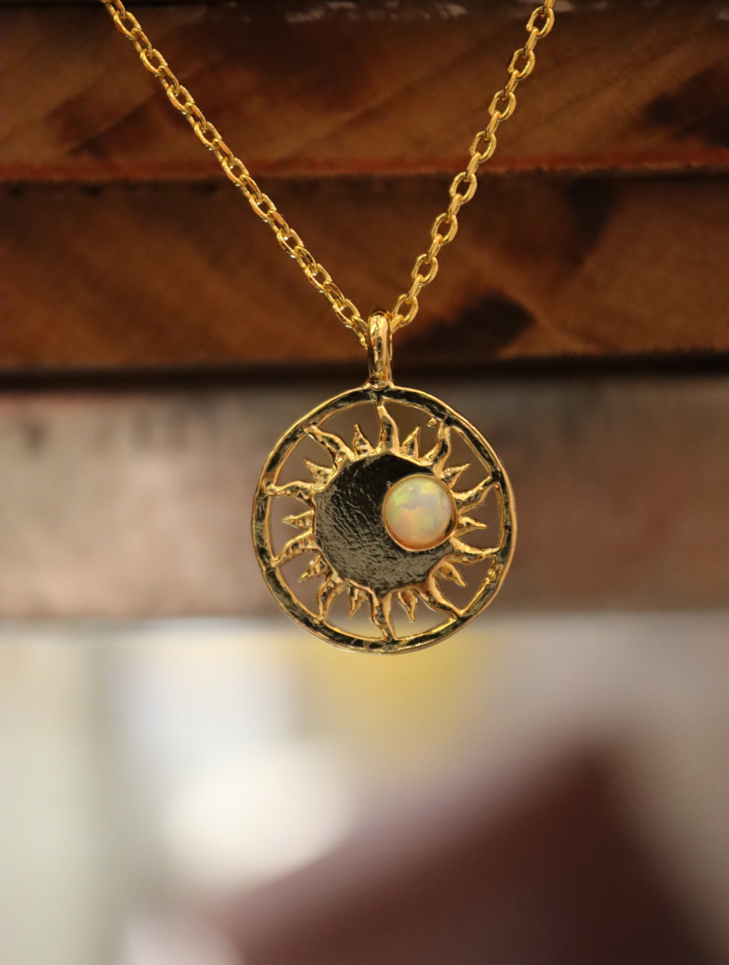 Celestial Eclipse Pendant Necklace