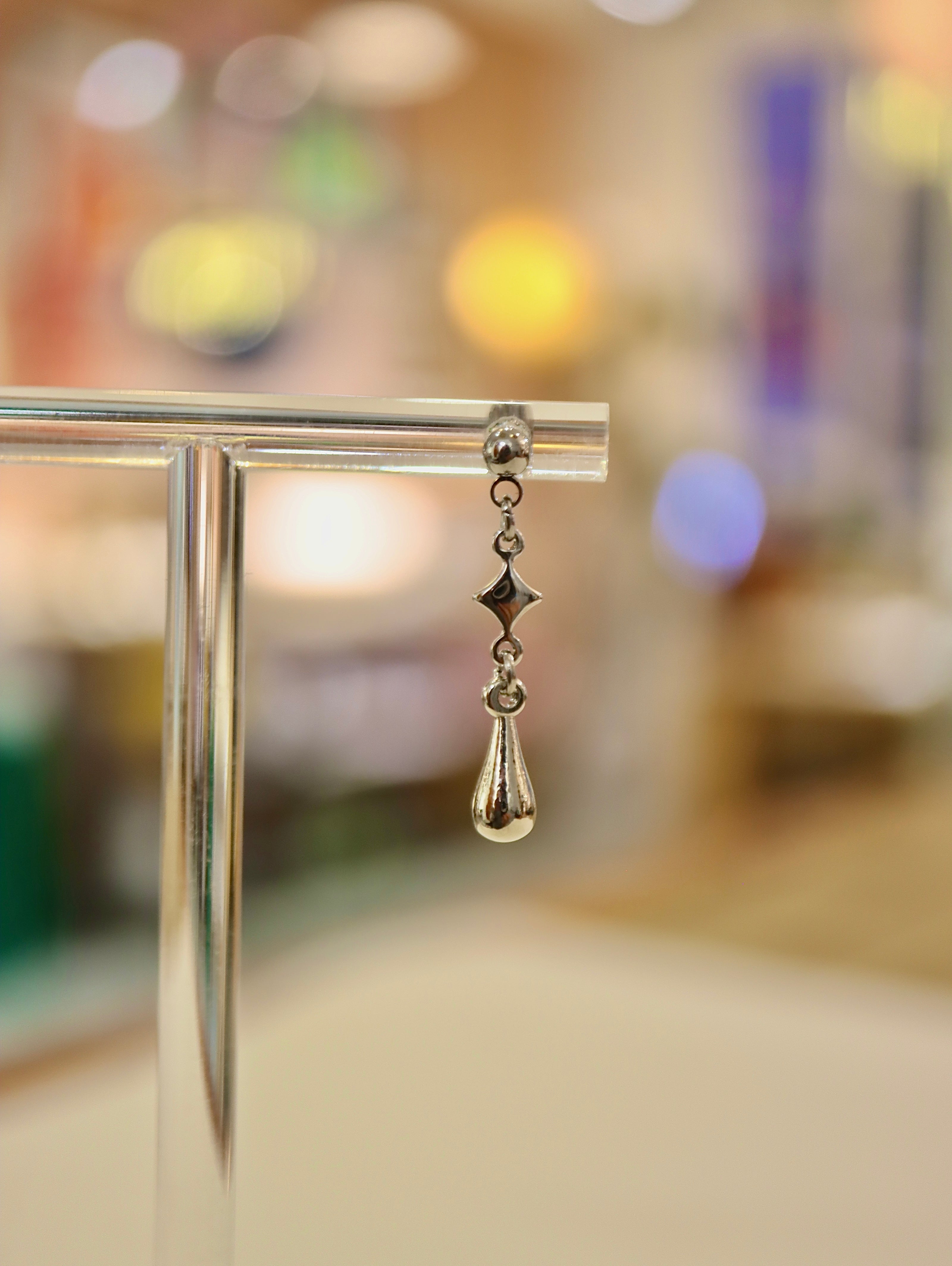Drop stud surgical steel piercing earring (1pc)