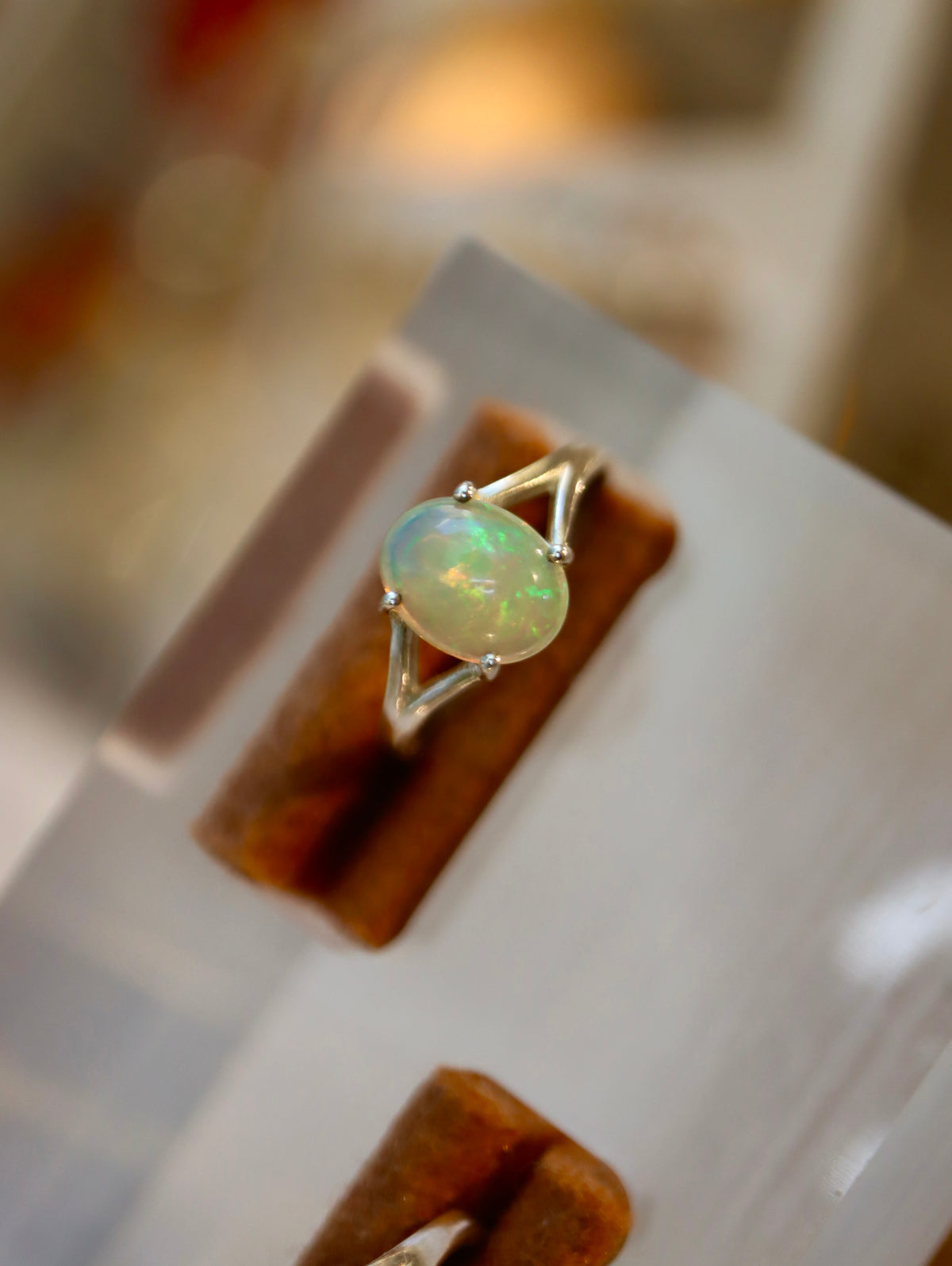 Ethiopian Opal 925 silver ring