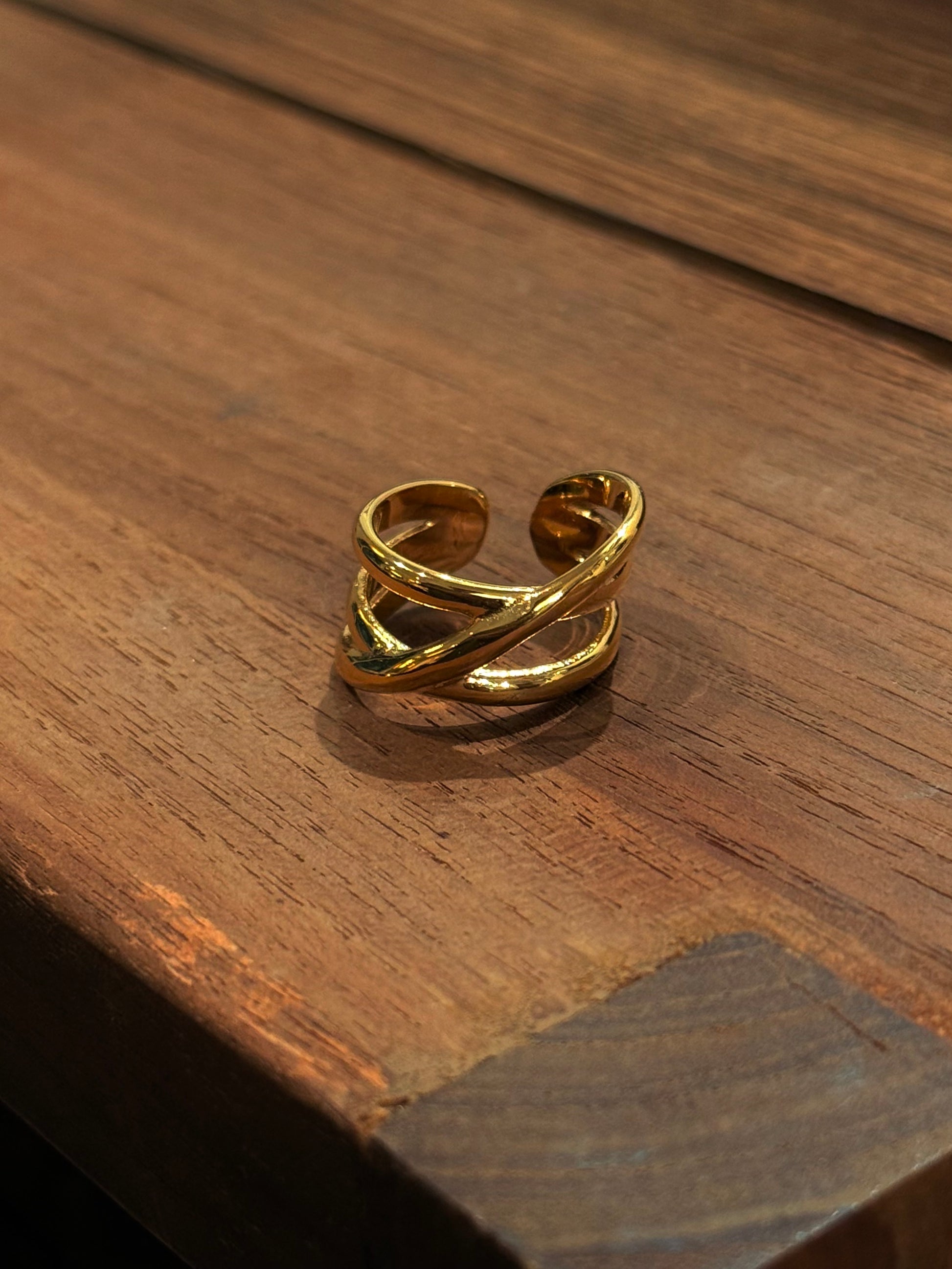 Intertwine stainless steel ring