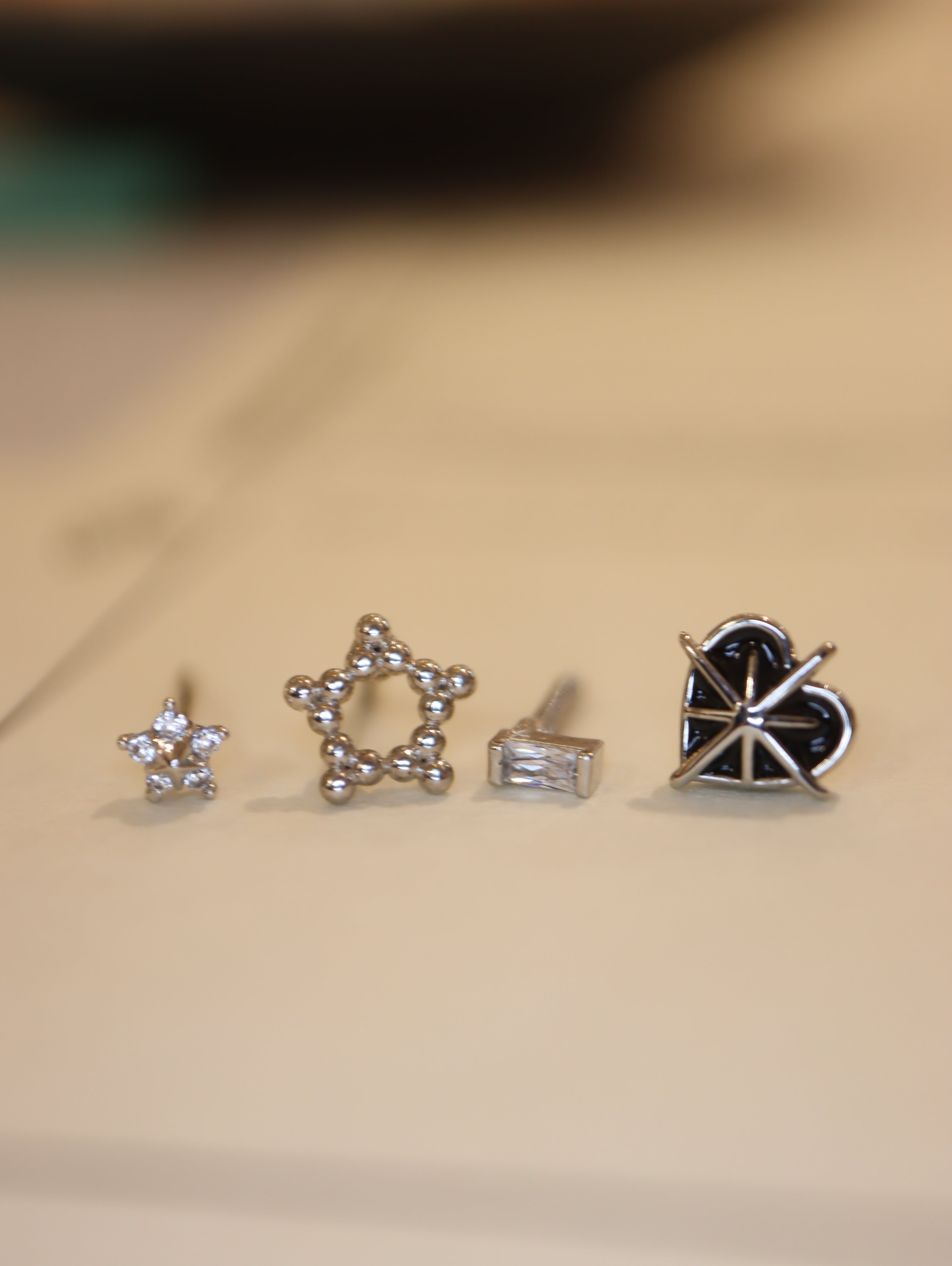 Star stud surgical steel Piercing earring