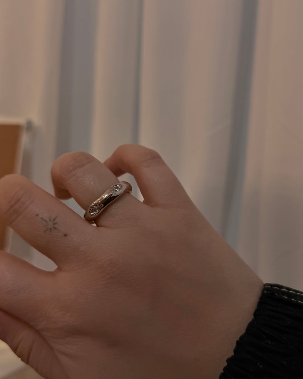 Crack Cubic Bold Open Ring