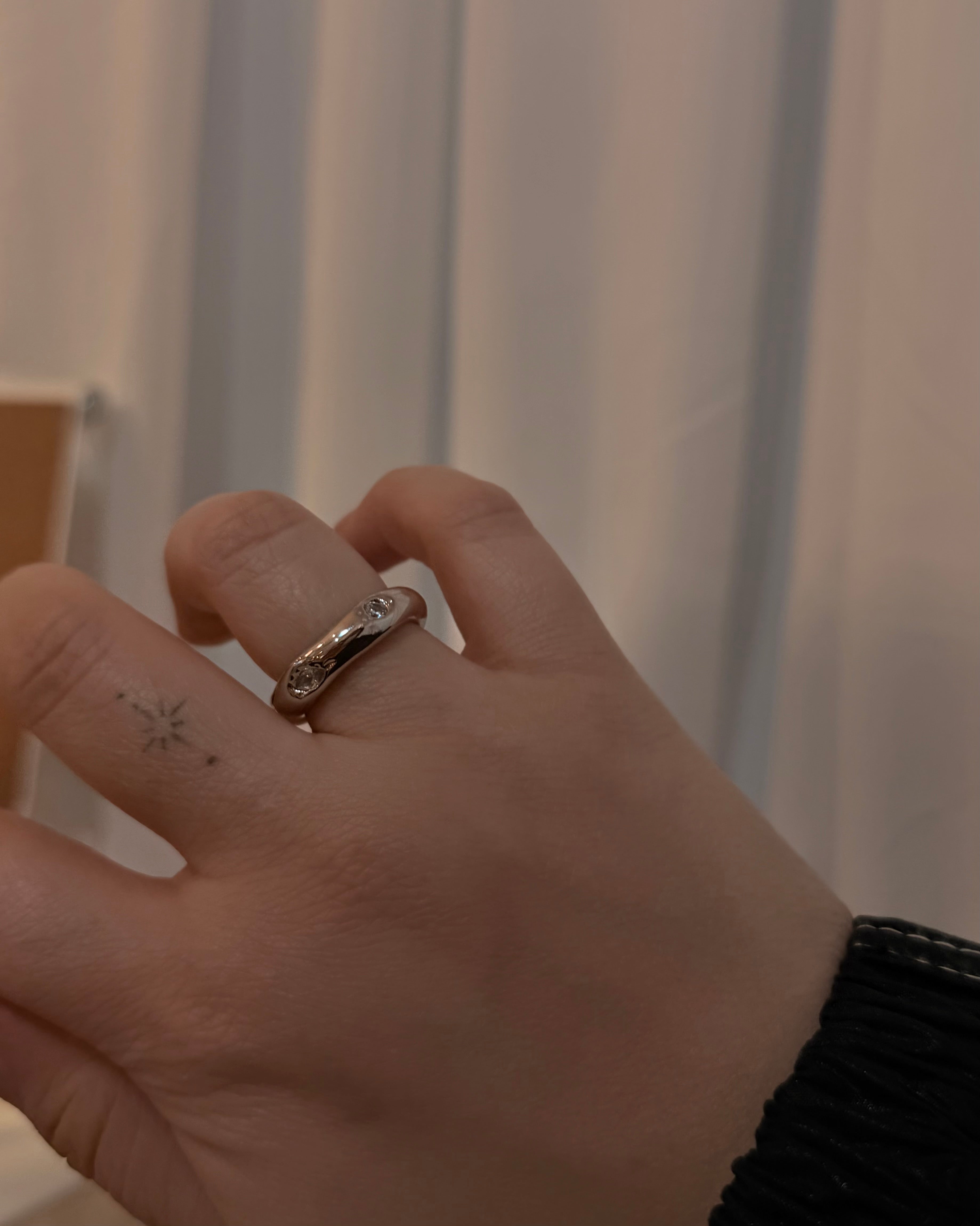 Crack Cubic Bold Open Ring