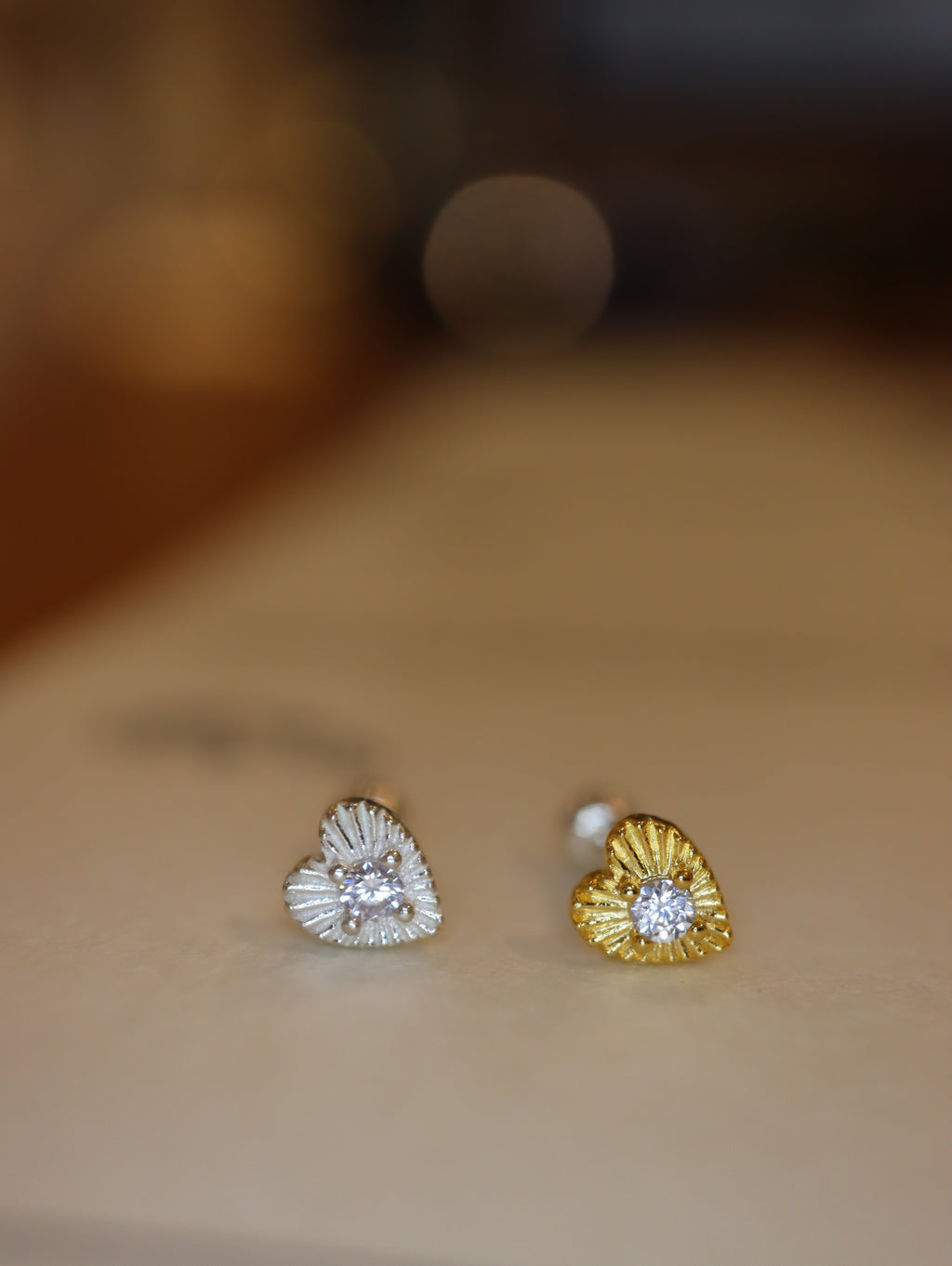 Ray burst stud 925silver earring piercing