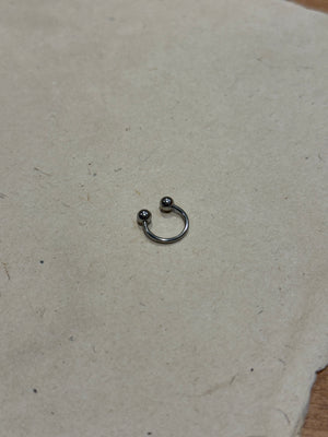 Circular barbell threaded piercing