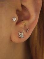 Sparkle stars surgical steel stud earrings ✨