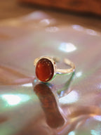 Gemstone 925 Silver open size ring