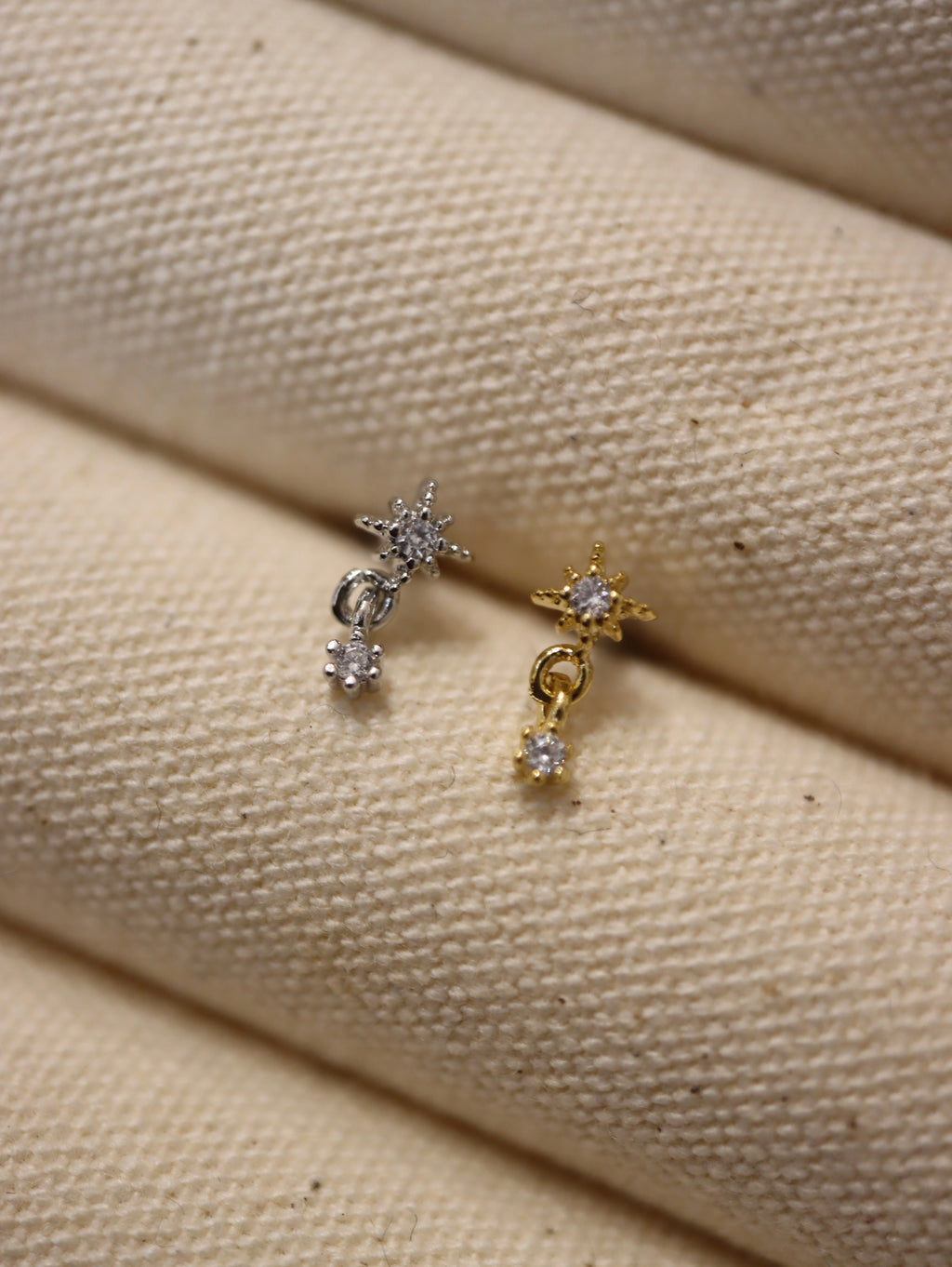 Sparkle drop surgical steel 316L stud piercing