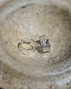 Crumpled Foil Hoop Earrings
