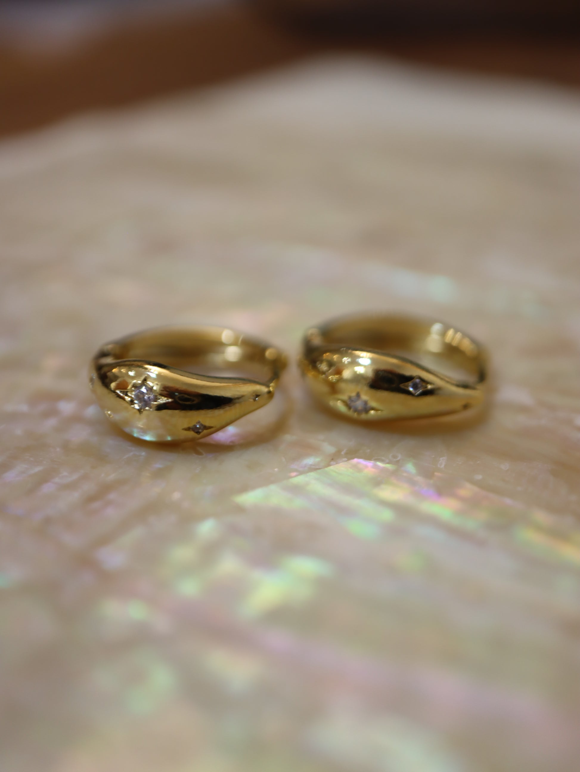 Sparkling cz hinged hoop earrings