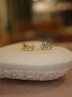 Triple Rhombus Stud Piercing Earring (1pc)