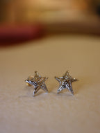 Starlight Spiral Stud Earrings