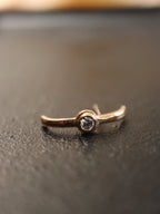 Wrap single cz earring (1pc)