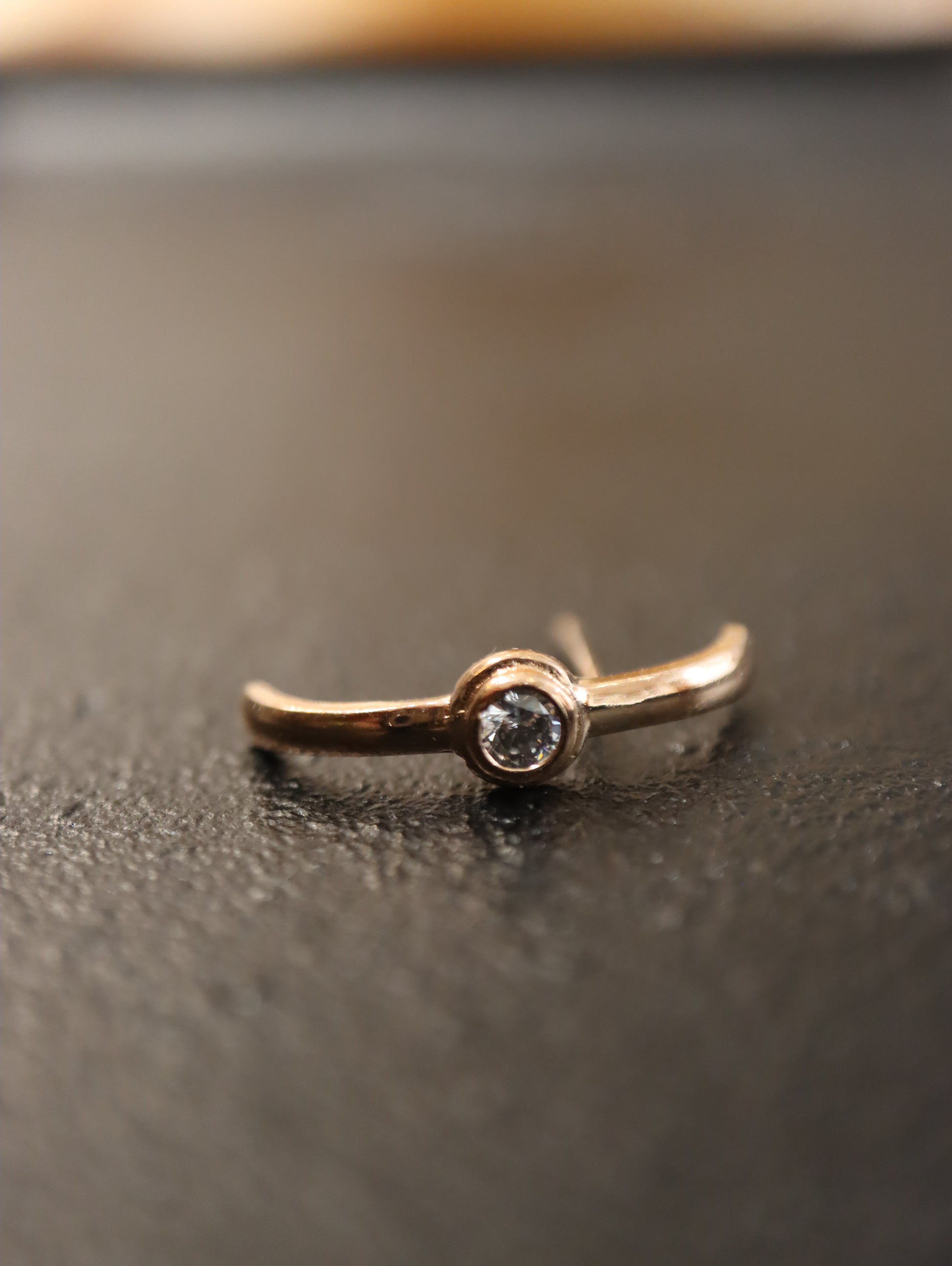 Wrap single cz earring (1pc)